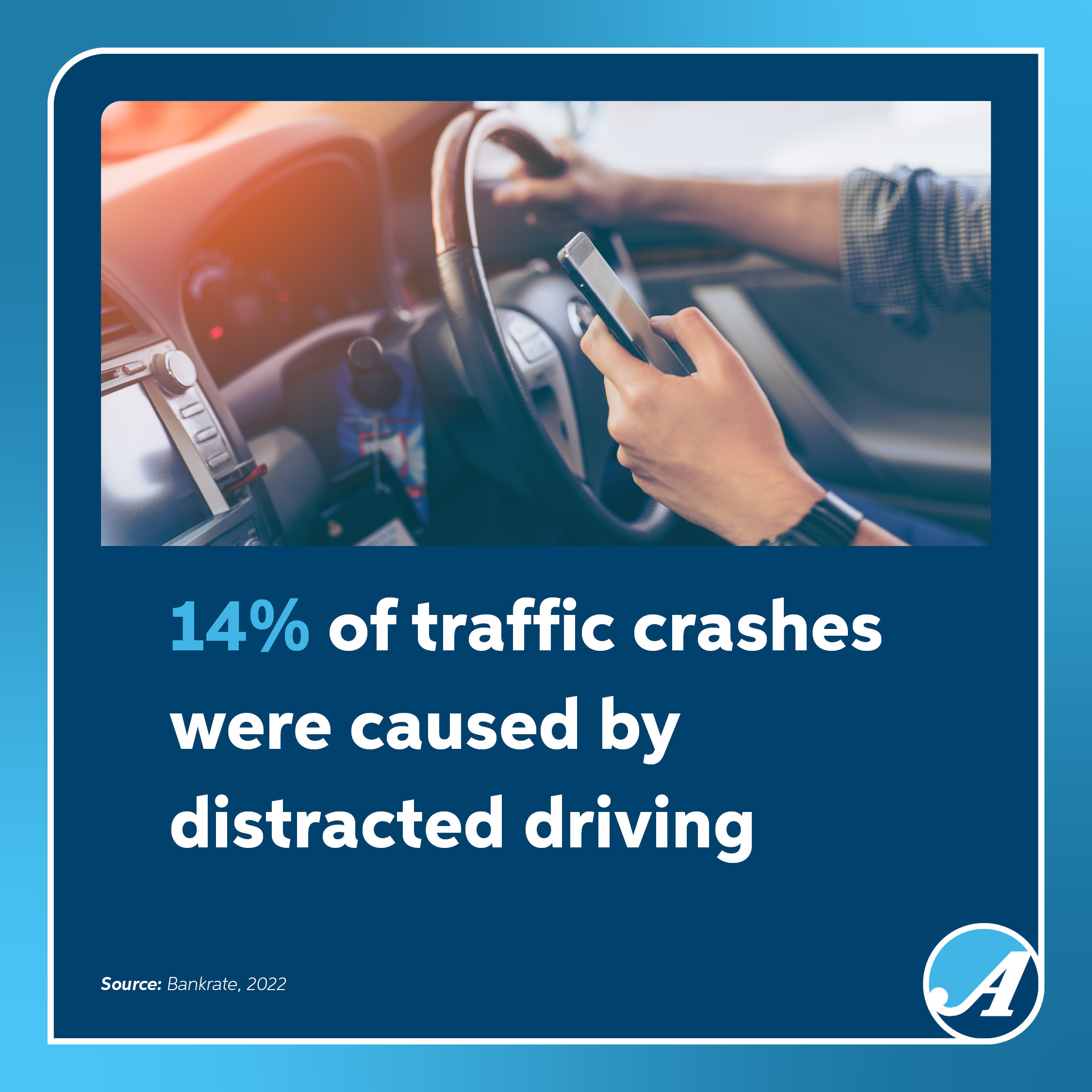 distracted driving image